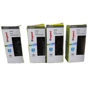 4-pc Legrand Radiant Wall Outlet • 15A•125V • Dark Bronze (885-TRDBCC12) [RR]